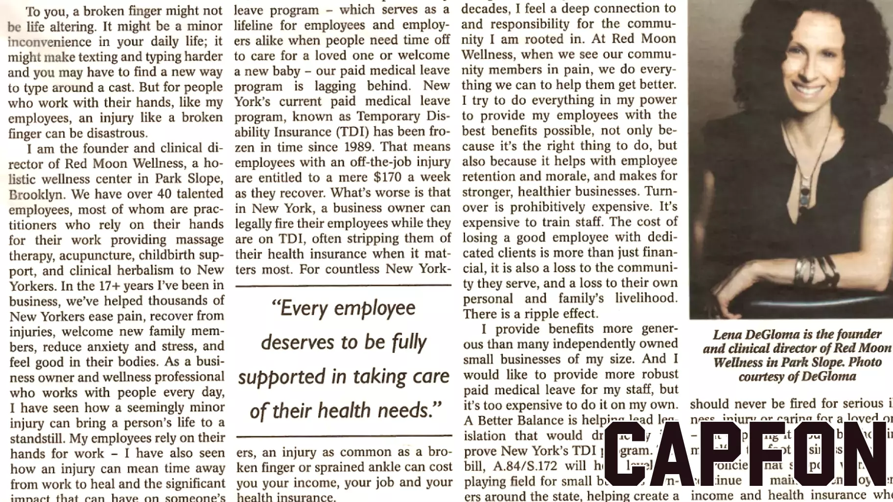 Modernizing Paid Medical Leave Would Support New York's Small Business Owners: New Op-Ed